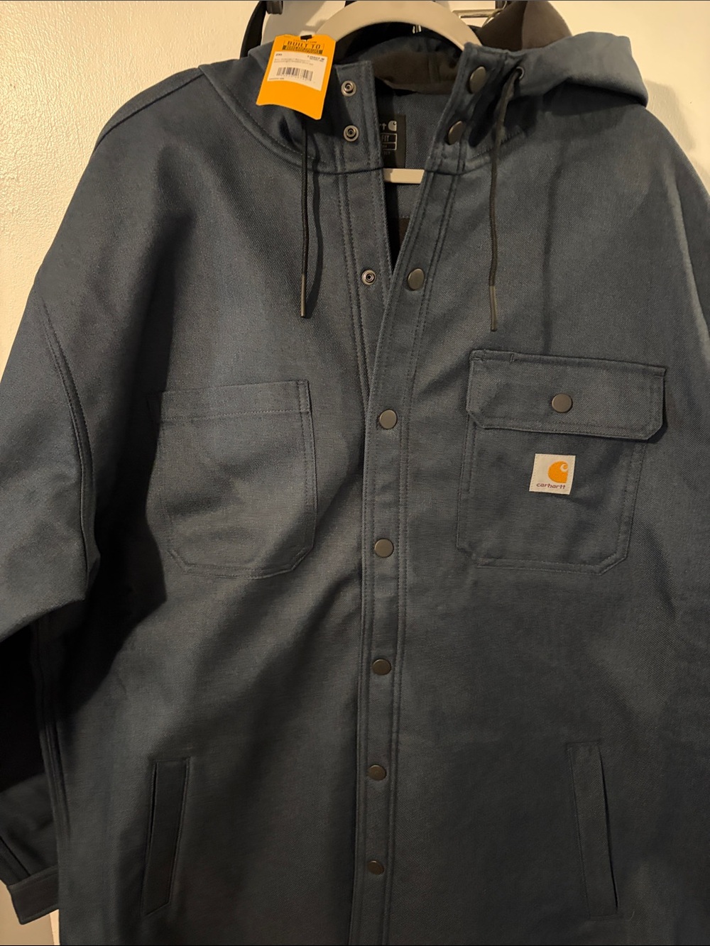 Carhartt Hooded Work Coat - Dark Blue